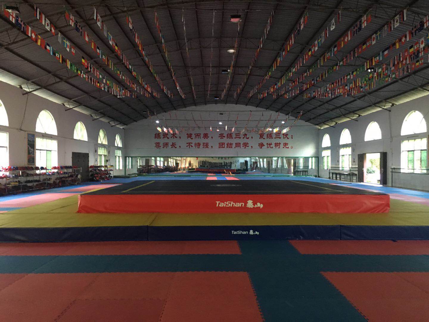 龙翔文武学校武术训练馆整体项目完工